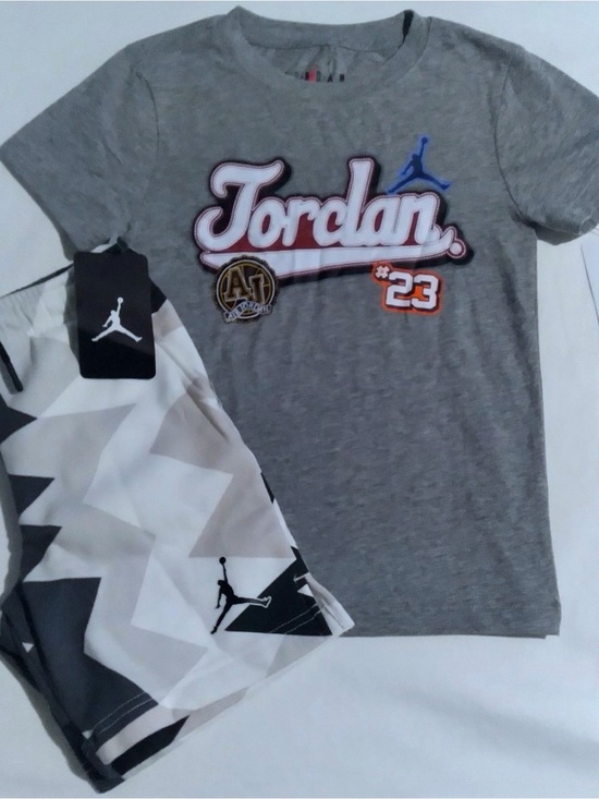Jordan Other - Jordan Gray Short Sleeve Tee & Short Set Youth- 6y